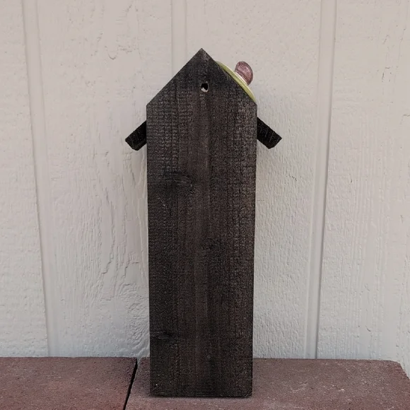 Rustic Wooden Handcrafted Bird Feeder Teapot Extending The Olive Branch - Picture 5 of 16